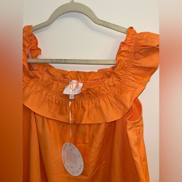 NWT Victoria Dunn Lounge Dress‎ size Large Peachy-Orange Color - Picture 6 of 6